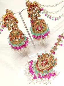 <b>Silver</b> Alloy Flowers Earrings Vintage Palace Dripping Oil Stud Earrings Gold Plating ODM Supply Type Ethnic Style Zircon Main - Product Image 4