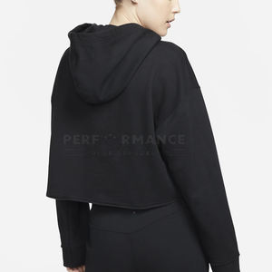 ชุดเสื้อฮู้ดแขนยาวสำหรับผู้หญิงชุดเสื้อครอปแขนยาวผ้าโพลีเอสเตอร์ผ้าคอตตอนแห้งเร็ว - Product Image 3