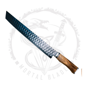 Venta al por mayor de acero inoxidable de alta calidad, cuchillo rebanador para barbacoa, cuchillo de tallado rebanador con diseño de mango ergonómico y espiga completa - Product Image 1