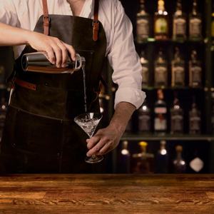 Delantal de cuero de grano superior para asar o carpintería profesional para hombres regalo de Halloween personalizado 2017 - Product Image 4