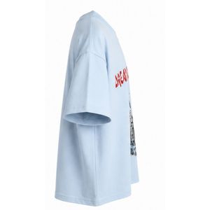 เสื้อยืดโอเวอร์ไซส์สตรีทแวร์แบบกำหนดเอง ยูนิเซ็กซ์ ผ้าฝ้าย พิมพ์โลโก้ตามสั่ง ออกแบบกราฟิก เอฟเฟกต์วอช ผลิตโดยผู้ผลิต - Product Image 2