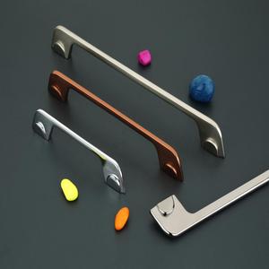 Poignée de meuble moderne en alliage de zinc élégante, réglable, durable, tirette de tiroir, finition brossée, quincaillerie pour armoire, commode, garde-robe, cuisine - Product Image 4