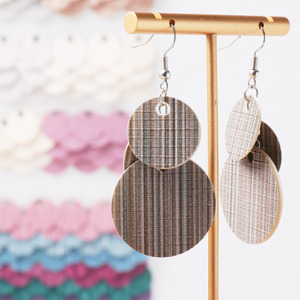 Lentejuelas Sueltas con Textura de Cuadrícula Marrón Beige Vintage de SHENYUE, Gran Venta, para Bordado de Ropa, Proyectos de Manualidades, Hecho a Mano - Product Image 2