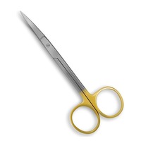 Ciseaux manuels incurvés en acier inoxydable de qualité supérieure, stérilisation à haute température pour une coupe de précision, chirurgie, soins vétérinaires