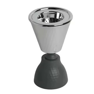 Fait de métal Oudh Bakhoor Mabkhara porte-encens attrayant brûleur de parfum en argent pour diffuseur d'aromathérapie encens à la maison - Product Image 1