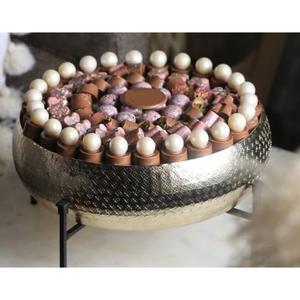 Modern Eco-Friendly Premium Silver Metal Round Serving Bowl Chocolate for Hotels Weddings or Dessert & <b>Sweets</b> Displays On-Sale - Product Image 6