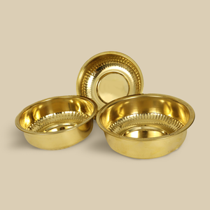 Bol en laiton artisanal indien, finition de qualité supérieure, bol à nouilles pour la décoration de la maison, table - Product Image 1