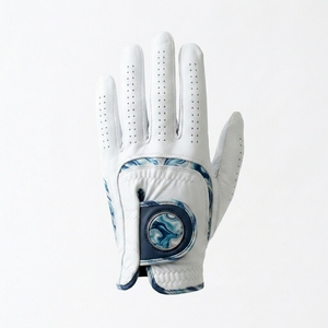 Guante de Golf de Piel Cabretta Premium para Mano Izquierda, Agarre Suave, Transpirable, Antideslizante, Anti-UV, con Aberturas para los Dedos, Diseño Inspirado en Mármol, para Esquí - Product Image 6