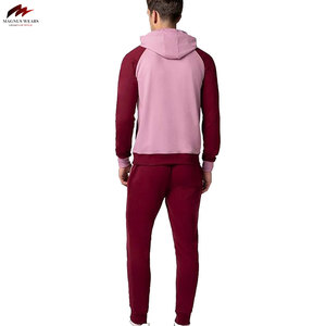 Automne-hiver 100% coton hommes survêtements coupe ajustée avec col à capuche personnalisé conception bonne qualité motif solide nouveauté - Product Image 2