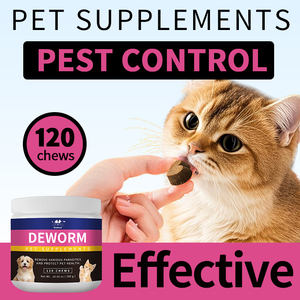 Supplément de vermifuge à base de plantes probiotiques naturels doux à mâcher pour chiens et chats, absorption rapide, sûre et douce - Product Image 2