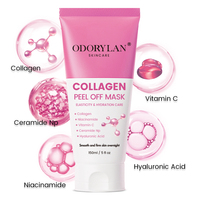 Masque d'emballage de nuit au curcuma à l'acide kojique Peel Off Nettoyer en profondeur Blanchissant Éclaircissant Organique Accepter Personnaliser Marque privée
