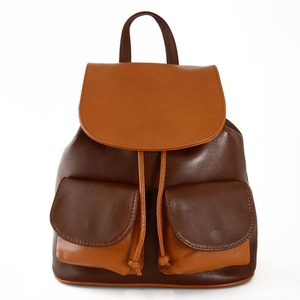 Sac à dos pour ordinateur portable en cuir véritable marron pour hommes fermeture à glissière LBP-0193 Durable vente de coton antivol quantité en vrac pour l'école - Product Image 4