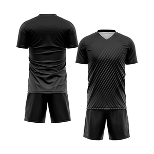 Uniformes de sport sublimés, impression numérique personnalisée avec couleur noire, uniforme de football à séchage rapide pour l'entraînement des clubs unisexes - Product Image 6
