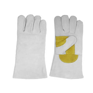 2025 Guantes de soldadura de cuero de seguridad de alta protección Premium baratos de fábrica Guantes de cuero de vaca Guantes de cuero de seguridad - Product Image 4