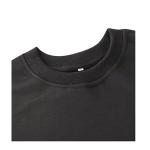 Haut à manches longues tissé haut de gamme pour femme, couleur unie, col rond, style hip-hop respirant pour l'hiver, l'automne et le printemps 2026 - Product Image 3