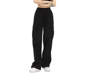 Women Oversized Fit 100% Cotton Quick Dry Cargo <b>Pants</b> Wholesale Fashionable Street Wear Multi Pockets Custom Design for Everyday - Product Image 1