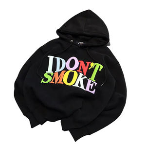 Strass colorés Style fermeture éclair col à capuche Clush Industries 500 GSM sweat à capuche personnalisé lavé à l'acide 100% coton brodé - Product Image 2