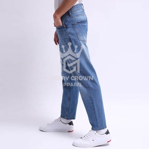 กางเกงยีนส์ขายาวสำหรับผู้ชายกางเกงยีนส์ทรงสลิมแนวสตรีทสูง - Product Image 2