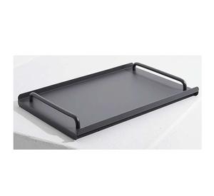 Plateau de service à poignée latérale en ruban en laiton poli pour la maison à manger décoration intérieure de la maison pièces de décoration de luxe parfaites pour les cadeaux - Product Image 2