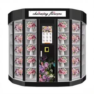 Tout nouveau distributeur automatique de fleurs fraîches d'origine avec cadre durable, système de surveillance à distance - Product Image 1