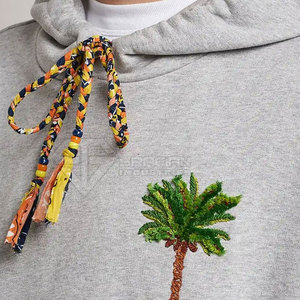 เสื้อฮู้ดดี้ปักลายผู้ชาย น้ำหนักเบา ขายดี มีกระเป๋า สไตล์สั่งทำพิเศษ ผ้าคอตตอนผสม ปักลายพื้นฐาน ขายดีที่สุด - Product Image 5