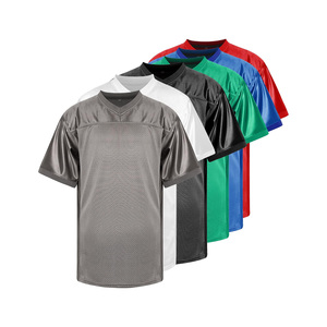 Camiseta de Fútbol Personalizable 100% Poliéster de Secado Rápido con Logotipo Frontal, Servicio OEM Disponible para Venta a Bajo Precio - Product Image 1
