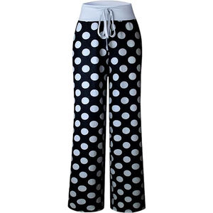 Pantalones de mujer Loose Fit Casual con cordón en la cintura Sólido para mujer Suministro al por mayor pantalones/Pantalones de mujer para mujer - Product Image 2