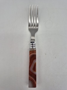 Juego de cubiertos con mango de resina de diseñador con cabeza de Acabado plateado para boda, comedor, hogar, cocina, restaurante y catering - Product Image 5