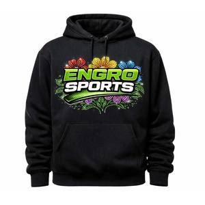 เสื้อฮู้ดดี้ผ้าฝ้ายประดับเพชรเทียมแบบกำหนดเอง เสื้อฮู้ดดี้สตรีทแวร์สุดหรู สีดำ ผู้ผลิต OEM ODM เสื้อฮู้ดดี้ประดับเพชรเทียมแบบกำหนดเอง ดีไซน์ใหม่ - Product Image 1