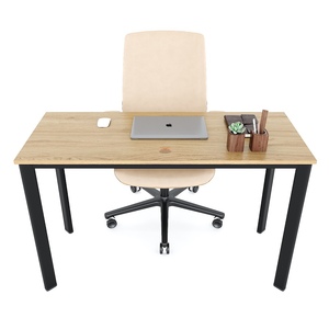 120x50cm HBOV031 <b>Computer</b> <b>Desk</b> with Melamine Coating and Oval Iron Legs - Product Image 2