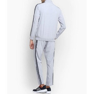 Neuestes Design Langarm-Reiß verschluss jacke Sportswear Set Gym Fitness Trainings anzug <span class=keywords><strong>2</strong></span>-teiliges Set für Herren Baumwolle Slim-Fit Herren - Product Image 4