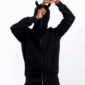 Sweat à capuche zippé 100% coton personnalisé pour hommes en éponge française de haute qualité Sweats à capuche zippés pour hommes - Product Image 6