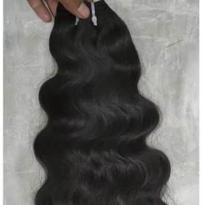 Cabello Humano Virgen Indio Remy Real, Sin Procesar, Natural, Suave, Ligero, Ecológico, Ondulado, Liso, Rizado - Product Image 1