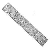 Billette vierge de damas faite à la main, forgée à la main, billette vierge en acier de damas pour la fabrication de couteaux