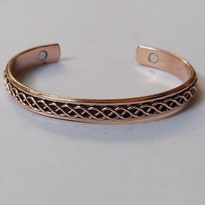 100% Solid Pure Copper Bracelet for Women and Men Ultra <b>Strong</b> Magnet Fashionable Bangles - Product Image 1