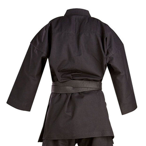 Uniformes de Karate de algodón cómodos para hombres y mujeres 2025, chaqueta de entrenamiento de peso medio, pantalones, ropa de artes marciales negras para adultos jóvenes - Product Image 6