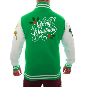 OEM Customised <b>Men's</b> High Quality Varsity <b>Baseball</b> Bomber <b>Jacket</b> Classic Winter Knitted Fleece Stand Sublimation Breathable - Product Image 3