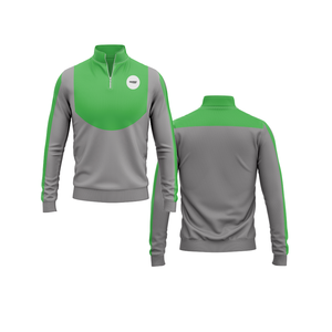 Durable Polyester <b>Quarter</b> Jacket Men <b>Women</b> Youth Sportswear Quick Dry Team Pullover - Product Image 1