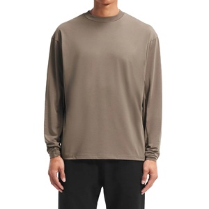 Best <b>Mens</b> Essentials Regular-Fit <b>Long</b> <b>Sleeve</b> QUICK DRY T-Shirt Crewneck T-Shirt Cotton Plus Size Undershirt Soft T Shirt for <b>Men</b> - Product Image 1