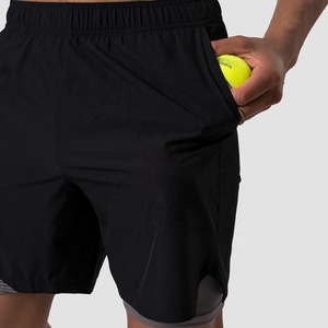 Pantalones cortos de lino 100% transpirables ligeros lisos personalizados para hombres - Product Image 3