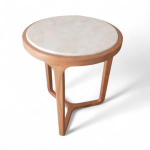 Mesa de centro pequeña para exteriores de madera de teca maciza de alta calidad, revestimiento impermeable Natural para sala de estar, sofá, mesas laterales para resorts - Product Image 6