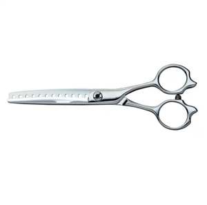 Tijeras profesionales para adelgazar el cabello de 32 dientes 5,5 \ "Acabado en espejo Logotipo personalizado Hoja de acero inoxidable para salón de belleza - Product Image 6