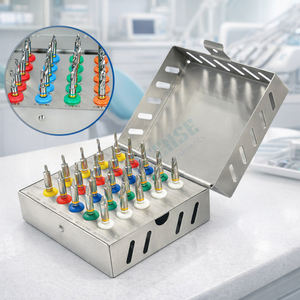 Kit de Implantes Dentales Manuales de Acero Inoxidable de 25 Piezas, Brocas Cónicas, Tope, Herramientas Quirúrgicas de Perforación Ósea de Alta Precisión, Certificación CE - Product Image 1