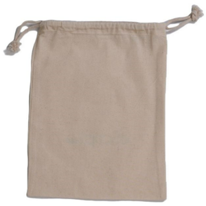 Sac de pochette à cordon en coton biologique personnalisé pour bijoux Sac cadeau de rangement écologique pour l'organisation de la présentation de bijoux et de cadeaux - Product Image 1