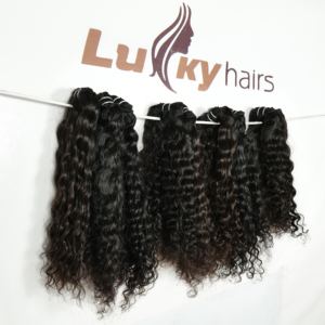 วิกต่อผมมนุษย์บริสุทธิ์แบบไม่ผ่านกระบวนการผมมนุษย์แบบไม่ผ่านกระบวนการผมลอนแบบหลวมผมยาวสองชั้น - Product Image 1