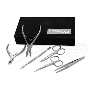 Fine Quality 7-Piece Stainless Steel Professional Portable Nail Nipper Cuticle Pusher <b>Kit</b> Wide Jaw Opening Durable Design for - Product Image 5