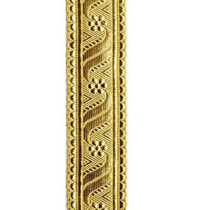 Garniture en tresse de bullion traditionnelle faite à la main de haute qualité avec couleur personnalisée, design métallique élégant pour robe de cérémonie - Product Image 3