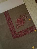 Châle Pashmina Premium comme shahtoosh qualité Turma broderie à la main Kashmiri pour hommes carré Style arabe tête Turban et écharpe