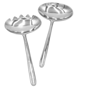 Serveur de salade à poignée artisanale hôtels restaurants café acier métal outils de service vaisselle miroir serveur de salade - Product Image 3