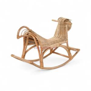 Baby Horse <b>Rocking</b> Toy <b>Chair</b> Woven from Natural Rattan <b>for</b> <b>Nursery</b> Use from Vietnam - Product Image 3
